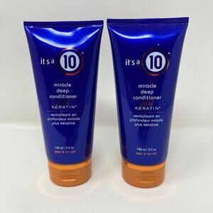 Lot of 2-- It's A 10 - 5.0 oz Miracle Deep Conditioner Plus Keratin